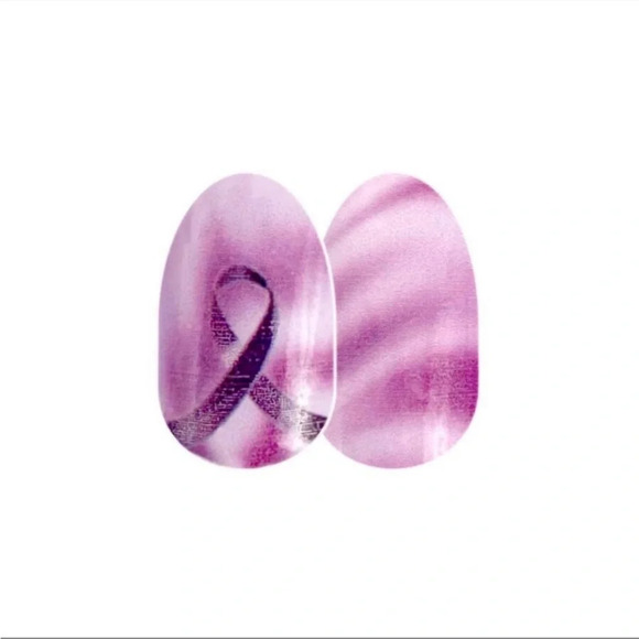 Color Street Brave and Beautiful Epilepsy Awareness Purple Ribbon Set New - Picture 2 of 7